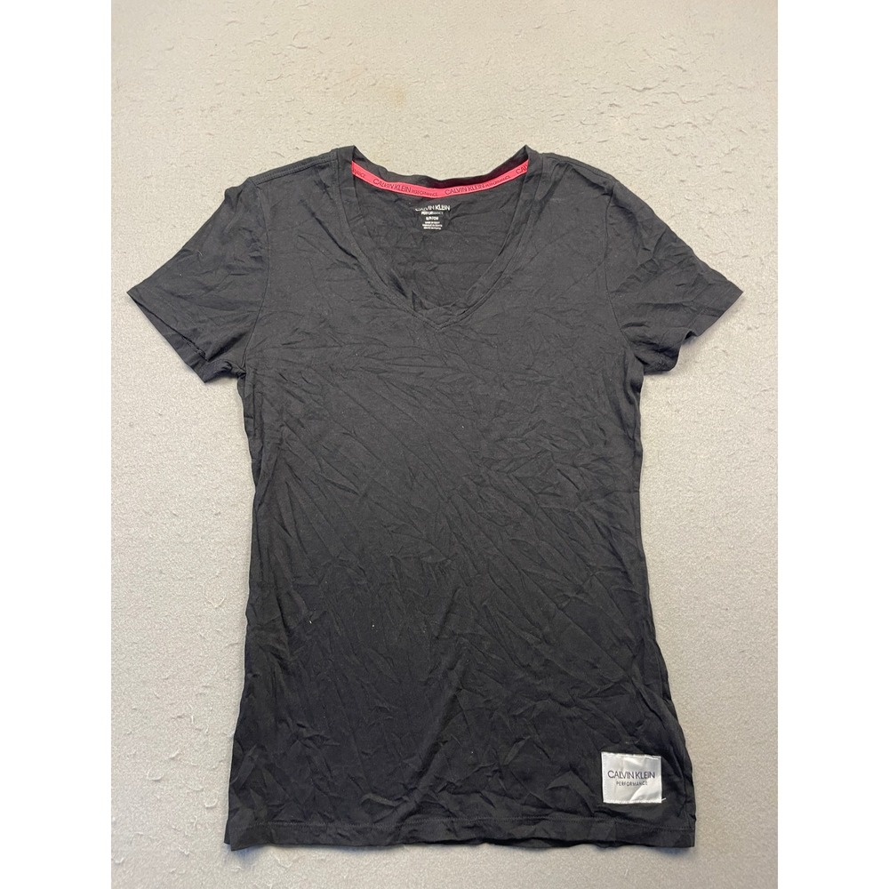 Calvin Klein Performance T Shirt Jersey Black Small Womens